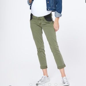 Paige Brigitte Maternity Pant- Vintage Green